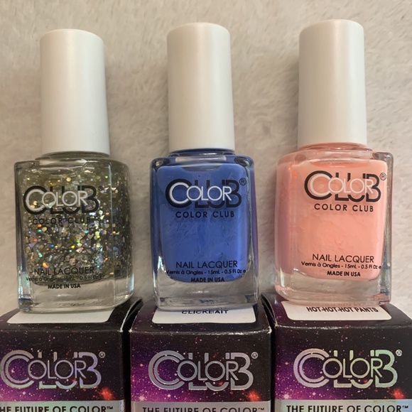 Color Club Nail Lacquer Polishes You Rock! + Clickbait + Hot Hot Pants 3pc Lot - Picture 3 of 8